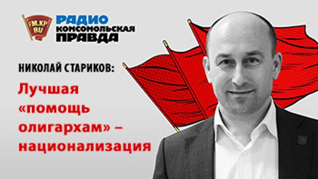 Николай Стариков: Лучшая "помощь олигархам" – национализация