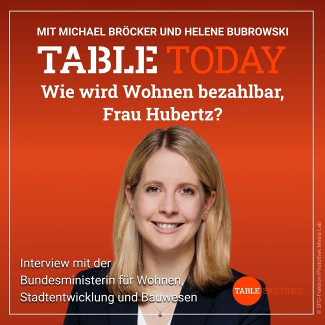 Wie wird Wohnen bezahlbar, Frau Hubertz?