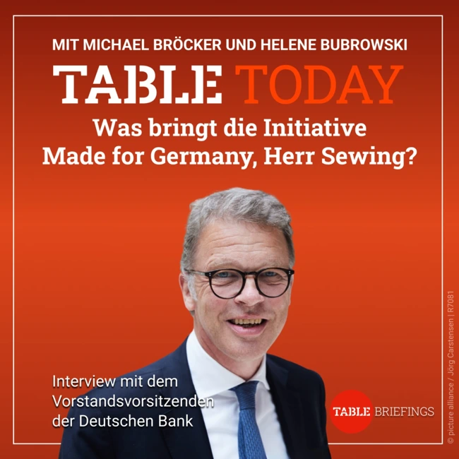 Was bringt die Initiative Made for Germany, Herr Sewing?