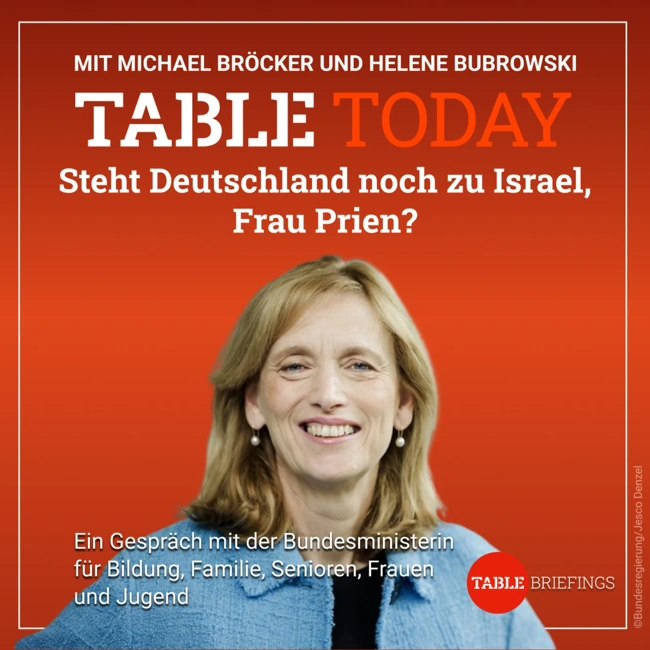 Steht Deutschland noch zu Israel, Frau Prien?