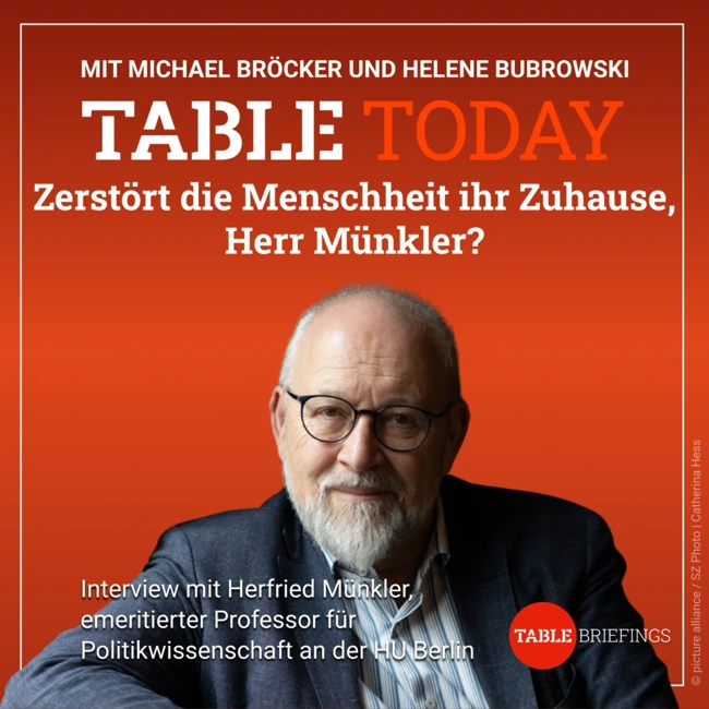 Zerstört die Menschheit ihr Zuhause, Herr Münkler?