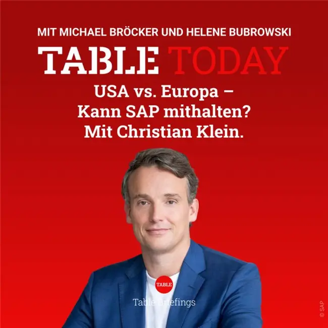 USA vs. Europa - Kann SAP mithalten? Mit Christian Klein.