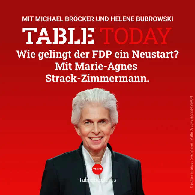 Wie gelingt der FDP ein Neustart? Mit Marie-Agnes Strack-Zimmermann.