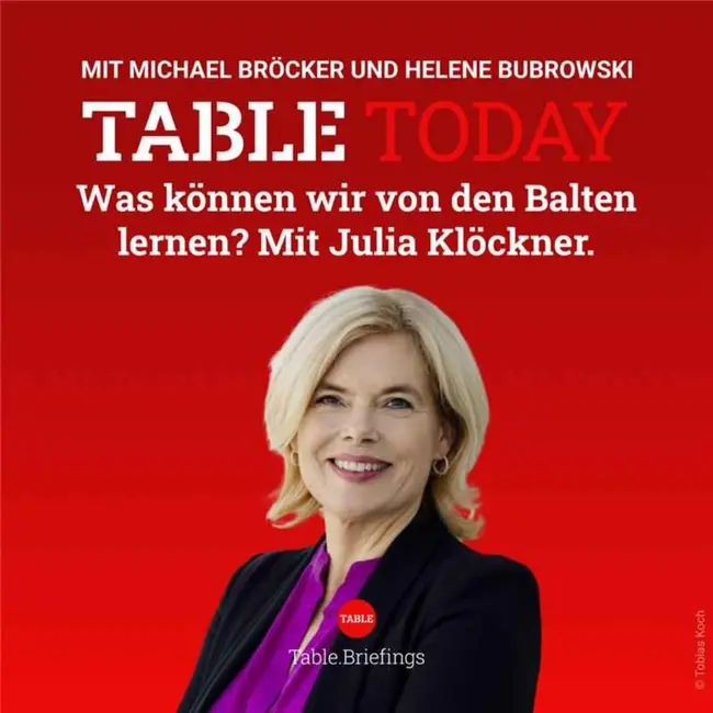 Was können wir von den Balten lernen? Mit Julia Klöckner.