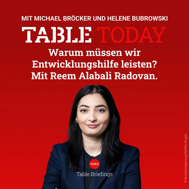 Warum müssen wir Entwicklungshilfe leisten? Mit Reem Alabali Radovan.