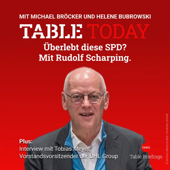 Überlebt diese SPD? Mit Rudolf Scharping.