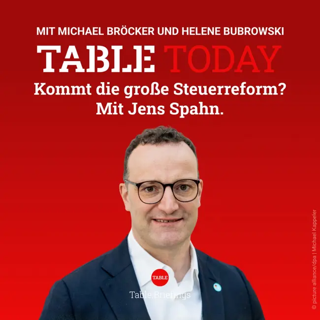 Kommt die große Steuerreform? Mit Jens Spahn.