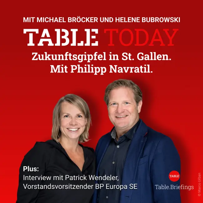 Zukunftsgipfel in St. Gallen. Mit Philipp Navratil.