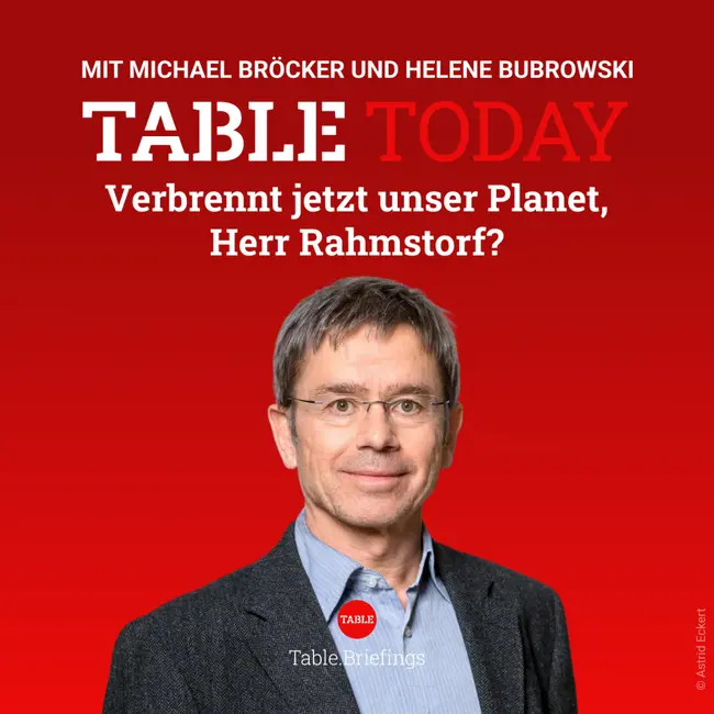 Verbrennt jetzt unser Planet, Herr Rahmstorf?