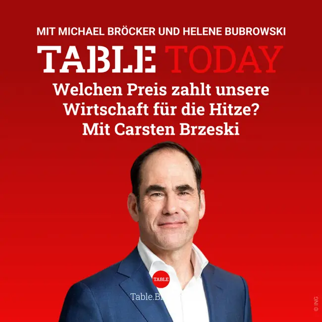 Welchen Preis zahlt unsere Wirtschaft für die Hitze? Mit Carsten Brzeski