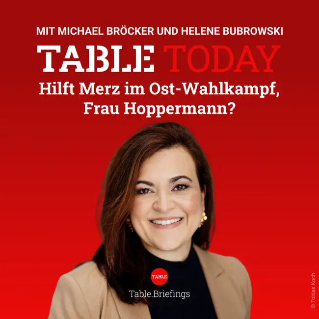 Hilft Merz im Ost-Wahlkampf, Frau Hoppermann?