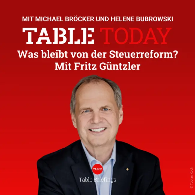 Was bleibt von der Steuerreform? Mit Fritz Güntzler