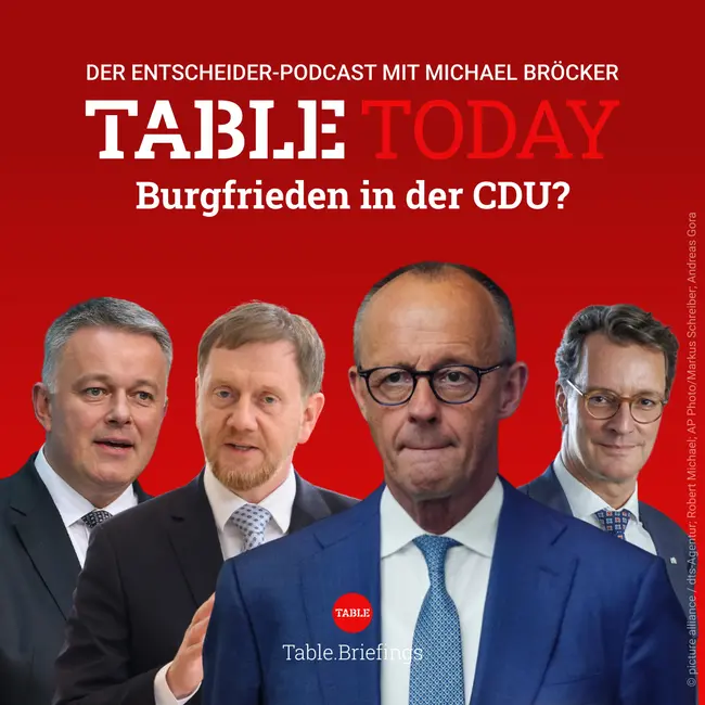 Burgfrieden in der CDU?