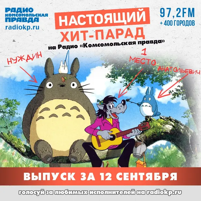 Итоги хит-парада за 7–12 сентября. «Горшенев», «Пикник» и «Nagart»