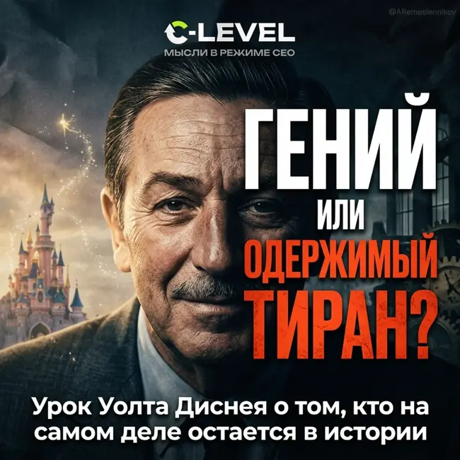 Гений или одержимый тиран: урок Уолта Диснея о том, кто на самом деле остается в истории
