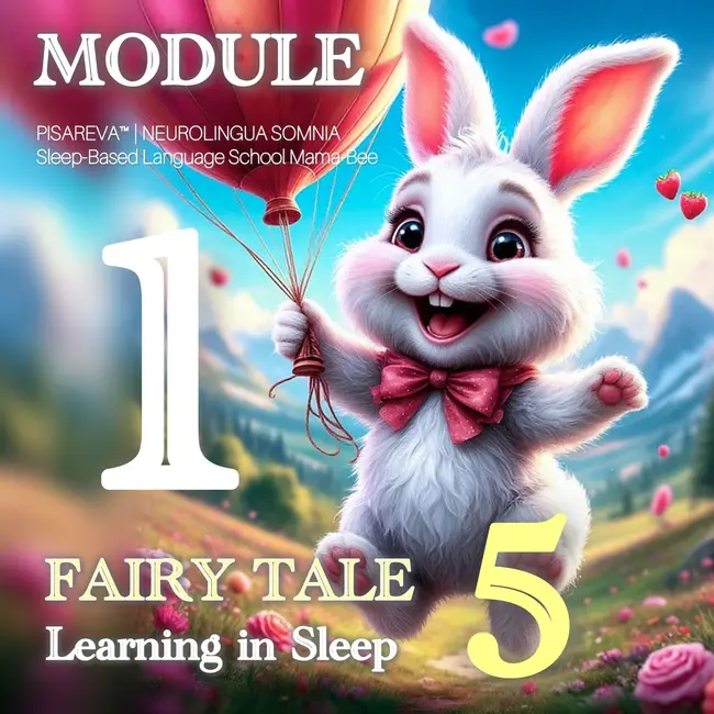 MODULE 1 Fairy Tale № 5 “The Bunny and the Word Sleep” Listen before sleep New word: sleep We repeat: hello, play, eat, drink.