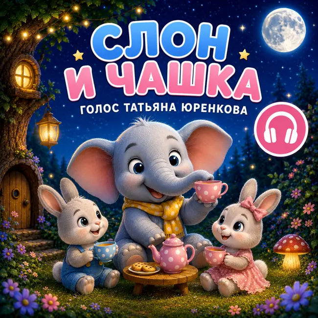 Слон и чашка - сказка на ночь. Елена Ульева. Татьяна Юренкова