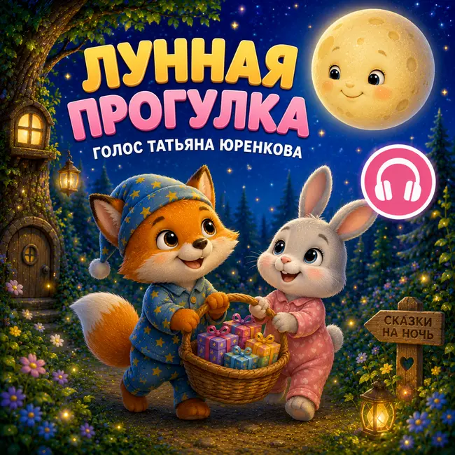 Лунная прогулка - сказка на ночь. Елена Ульева. Татьяна Юренкова