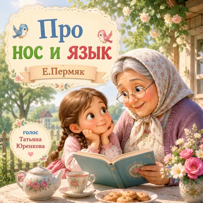 Про нос и язык - сказка для детей. Евгений Пермяк. Татьяна Юренкова