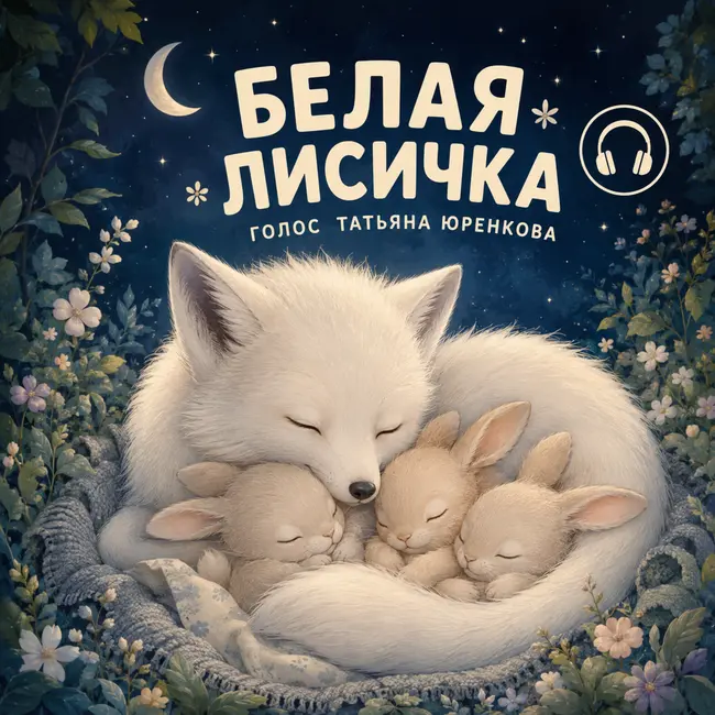 Белая лисичка - сказка на ночь. Елена Ульева. Татьяна Юренкова