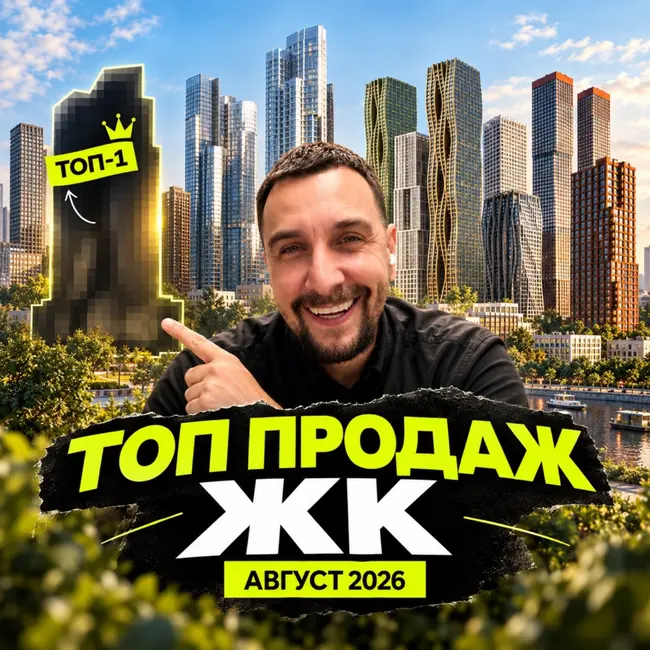 Топ продаж ЖК в августе 2026 | Стоун Блик, Квартал Мит, Зиларт, Сет, Веер, С5