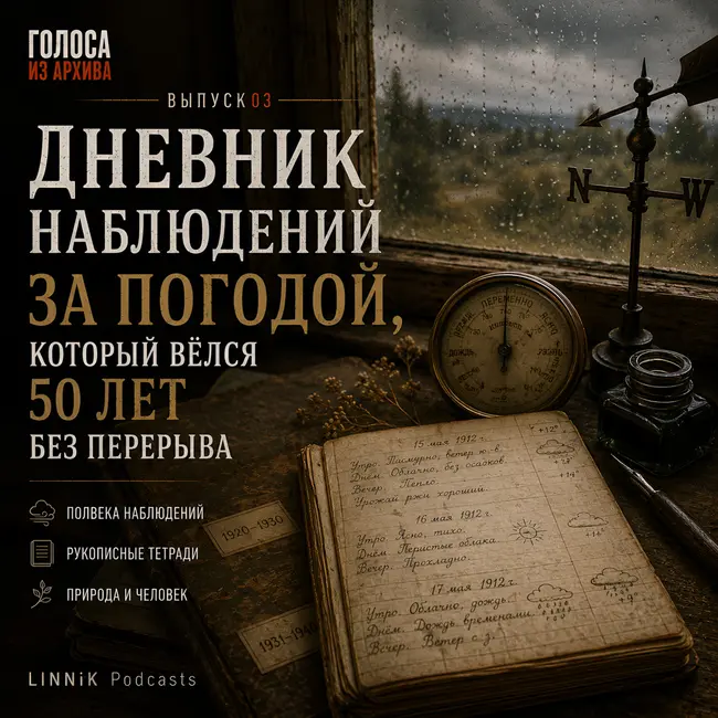 Выпуск 3: Дневник наблюдений за погодой, который вёлся 50 лет без перерыва.