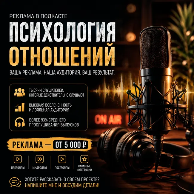 Реклама в подкасте «Психология отношений»