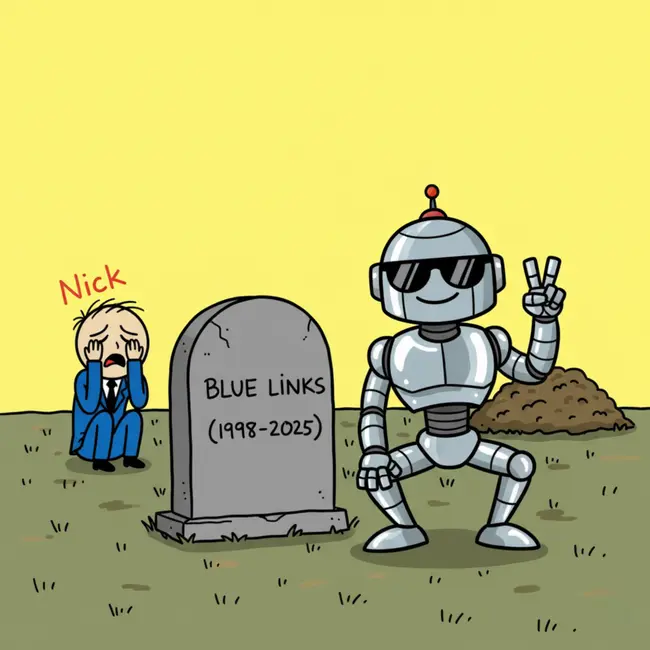 The Funeral of the Blue Link ⚰️ (Your Traffic Isn't Missing, It's Stolen)