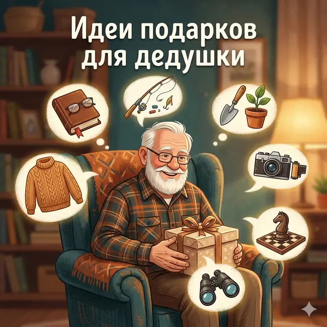Что подарить дедушке: лучшие идеи от практичных вещей до эмоций