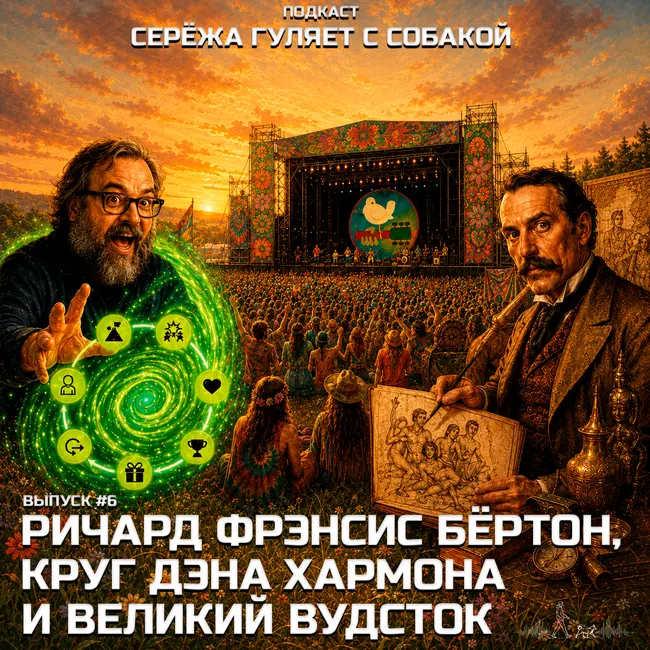 #6. Самый безумный путешественник XIX века сэр Ричард Фрэнсис Бёртон, Круг Дэна Хармона и Великий Вудсток