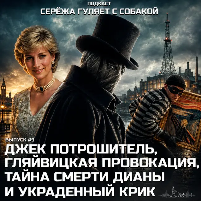 #9. Первая жертва Джека Потрошителя, кто убил принцессу Диану, зачем Гитлер напал сам на себя и куда пропал «Крик»?
