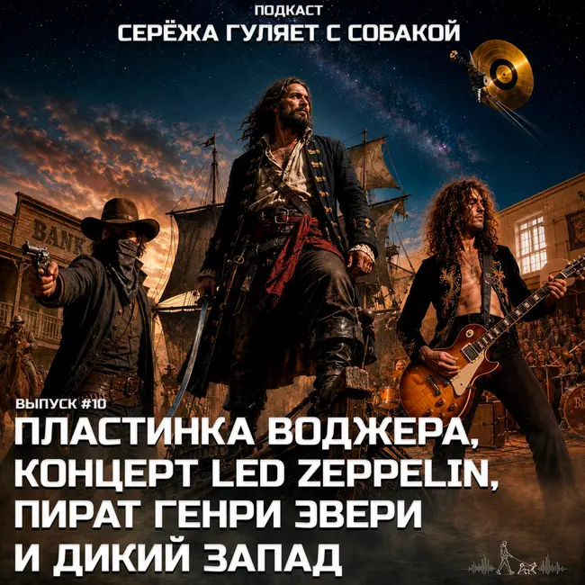 #10. Самое провальное ограбление на Диком Западе, сорвавший куш пират Генри Эвери, первый концерт LED ZEPPELIN и что находится на пластинке Вояджер?