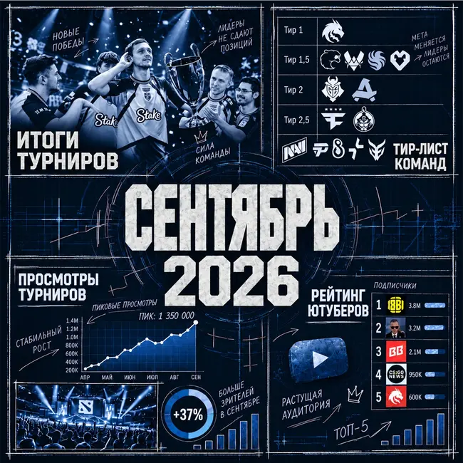 Киберспорт в Сентябре 2026 года