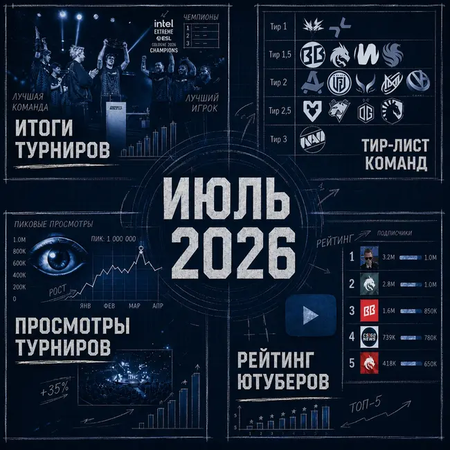 Киберспорт в Июле 2026 года