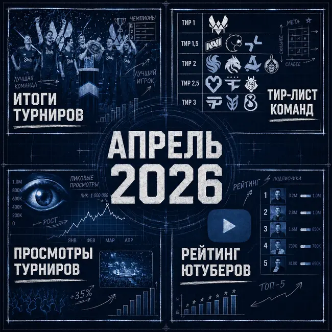 Киберспорт в Апреле 2026 года