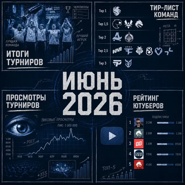 Киберспорт в Июне 2026 года