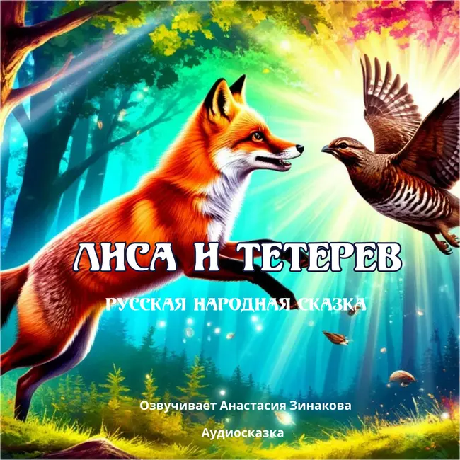 Лиса и тетерев / Русская народная сказка / Озвучивает Анастасия Зинакова