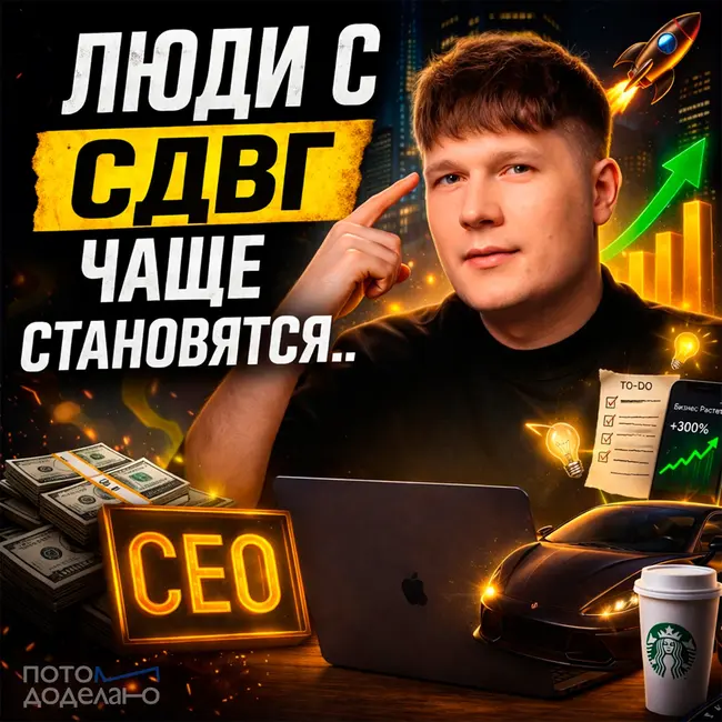 Как СДВГ может сделать вас богатым | Потом доделаю