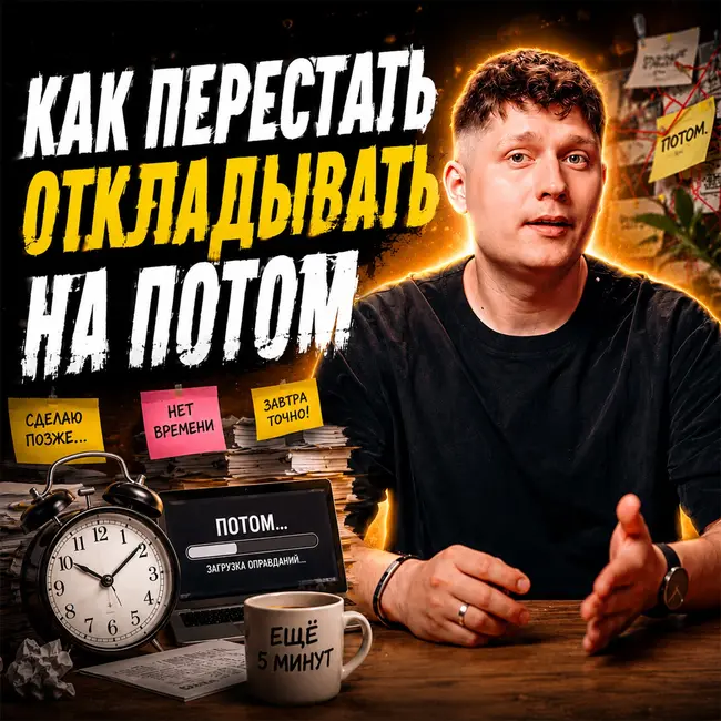 Синдром «Потом доделаю»: почему мы откладываем рутину и как это ломает процессы