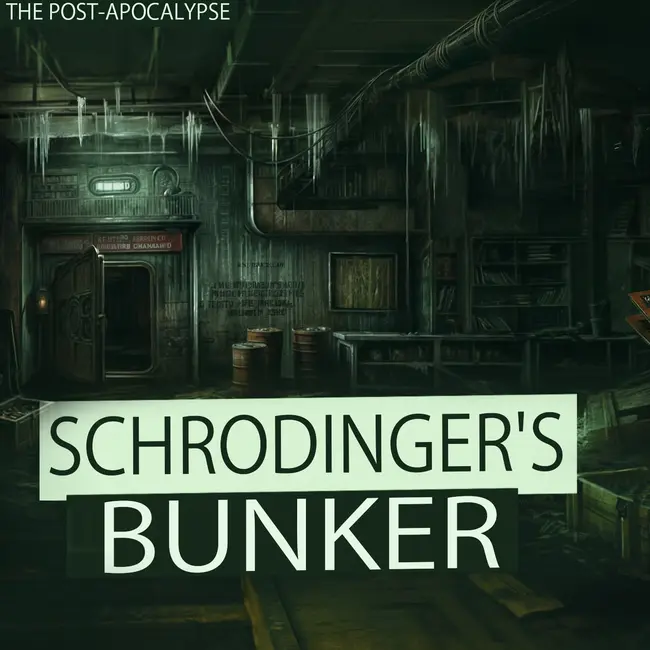 Schrodinger's bunker. The Post-Apocalypse audiobook is about people trapped in an underground bunker