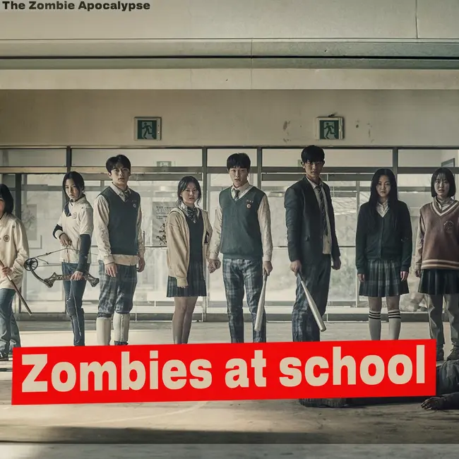 Zombie Apocalypse in Russia: School. They're locked up, there's no way out.
