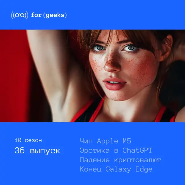 Чип Apple M5 × Эротика в ChatGPT × Падение криптовалют × Конец Galaxy Edge