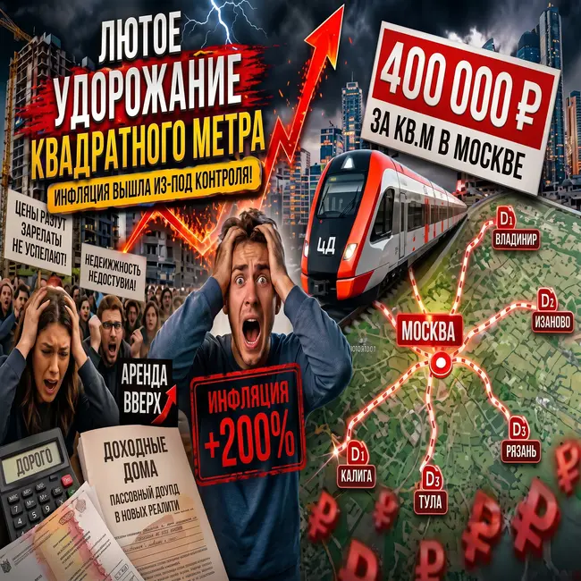 Лютый рост квадратного метра в Москве и Петербурге
