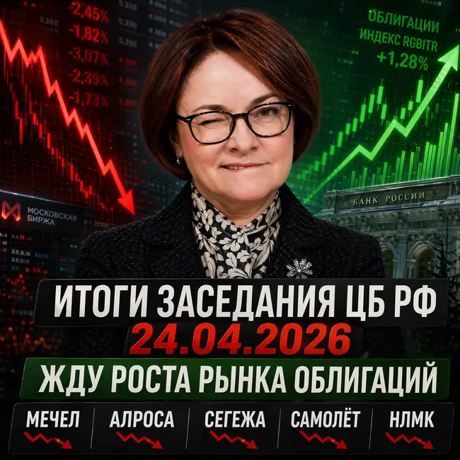 ИТОГИ ЗАСЕДАНИЯ ЦБ РФ / РОСТ ОФЗ И ПИФОВ, ИДЕИ ПО АКЦИЯМ