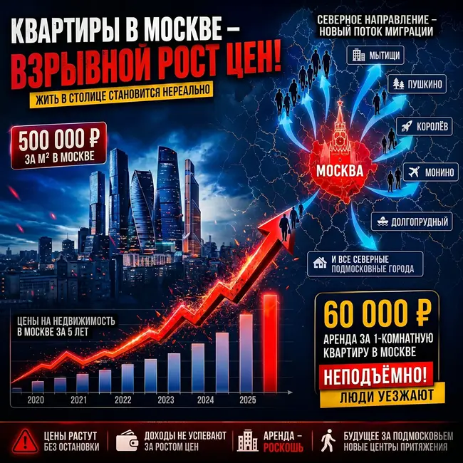 Рост цен на квартиры Москве и России / Метр за 500 тысяч / Где предел?