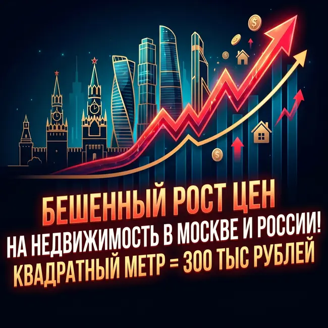 Бешеный рост цен на недвижимость в Москве и России