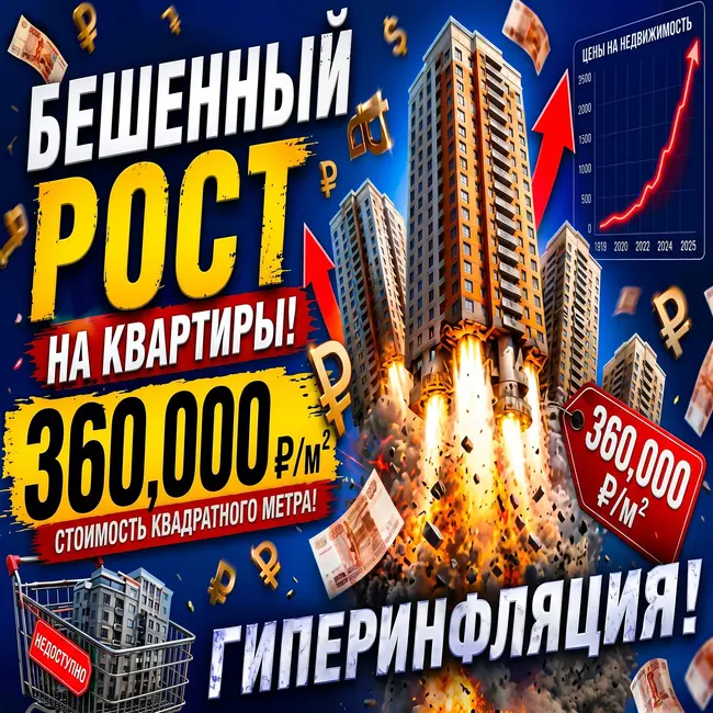 Лютый рост цен на квартиры и аренду! Квадратный метр по 360 тысяч!