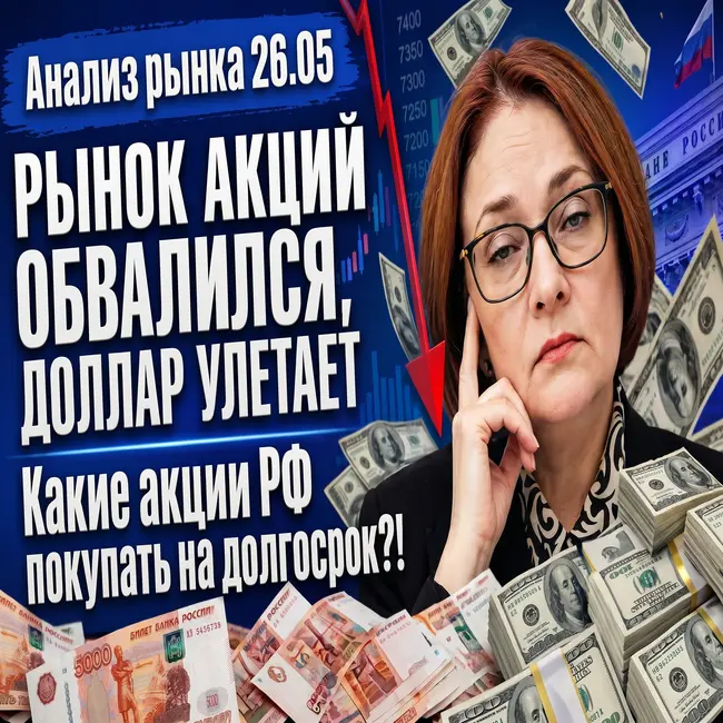 Анализ рынка 26.05 / Обвал акций и рост доллара!