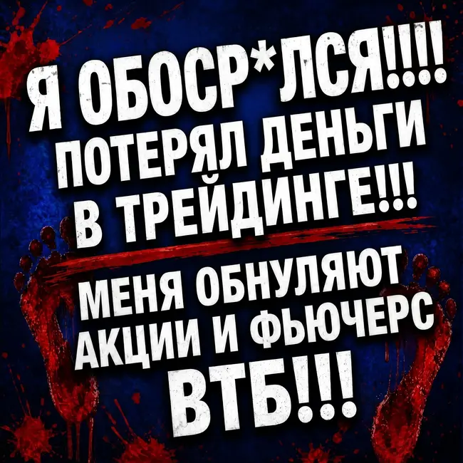 Потерял деньги в трейдинге / Акции и фьючерсы ВТБ