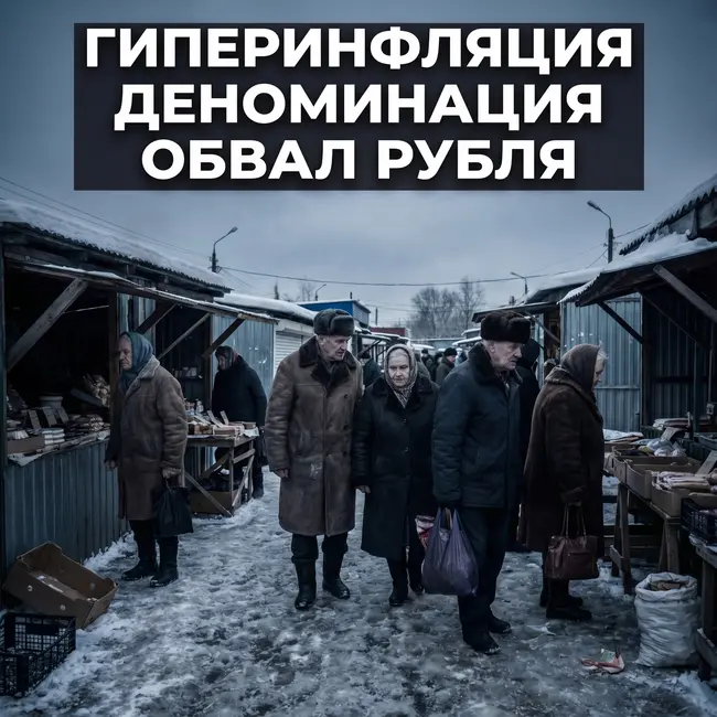 Гиперинфляция / Деноминация / Обвал рубля! Бешенный рост на мясо, курятину и свинину